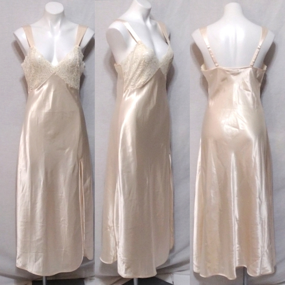 Vintage Victoria's Secret Gold Label Satin Sexy Nightgown Medium